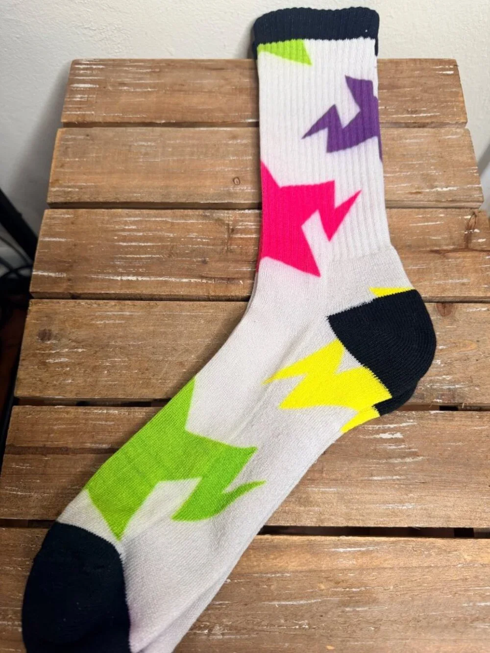 BAPE A Bathing Ape Multicolor BAPE STA Star Crew Socks